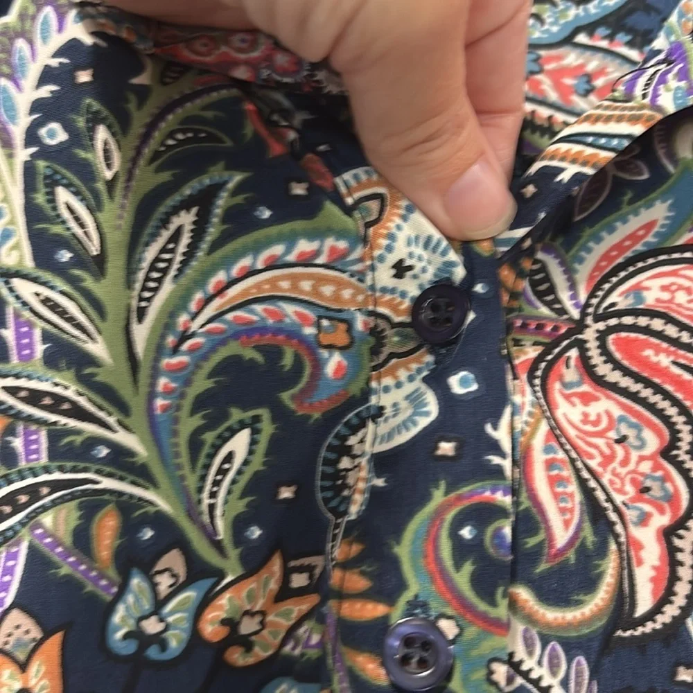 Ark & Co Paisley Open back tank sundress size M - Picture 7 of 11